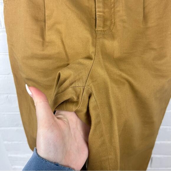 LOFT Khaki High Rise Button Detail Casual Pants Size 4 - Picture 6 of 8